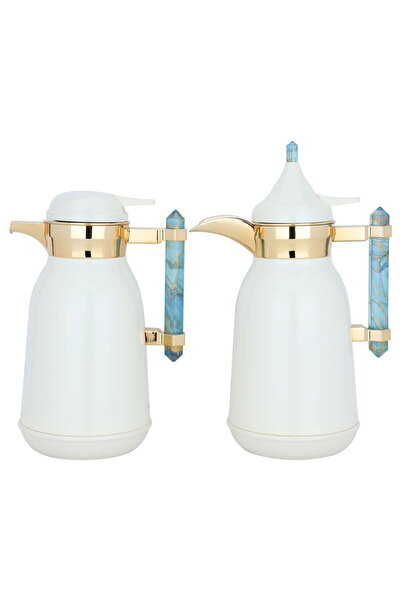 Alsaif Gallery Saif Gallery Stainless Steel Thermos Set, 1/1 Liter, 2 Pieces ...