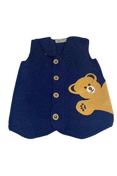 gogo bici Teddy Bear Model Knitwear Children's Vest