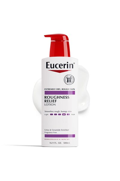 Eucerin Roughness Relief Body Lotion for Dry Skin, Urea Enriched, 16.9 Fl Oz