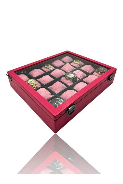 Dijital Çarşı Кутия и чанта за часовници Pink Diji с 20 броя