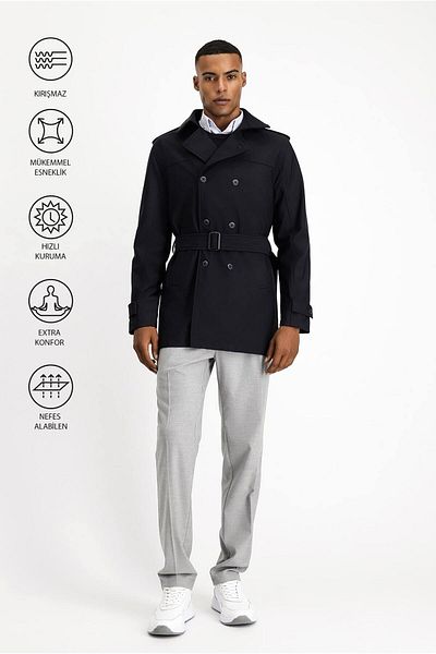 Kiğılı Techno-Line Double Breasted Top Coat & Trench Coat