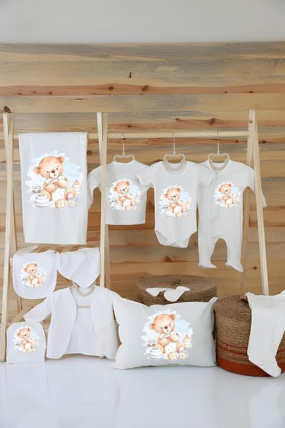 Moda Lime 100% Organic Cotton 11-pi Hospital Exit Set