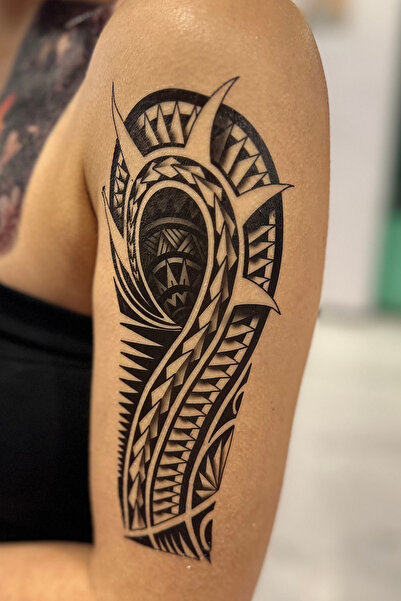 TAKIŞTIR Geçici Tribal Figürlü Büyük Boy Dövme Tattoo