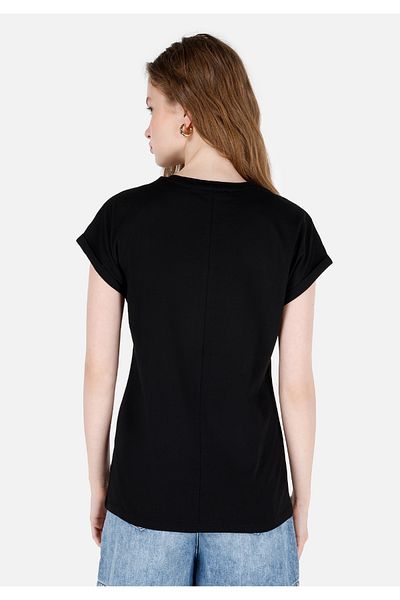 Colin's Black Women's T-Shirt Sleeve