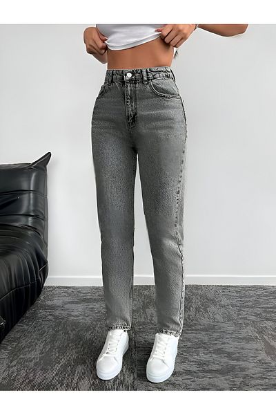 SHEVEGA Plăcintă Füme 90's High Waist Snow Wash Mom Jean Jeans