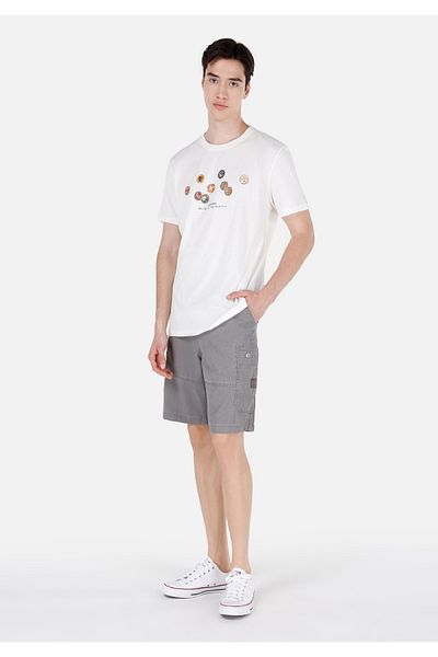 Colin's Comfort Fit Mid Waist Plain Men's Gray Shorts