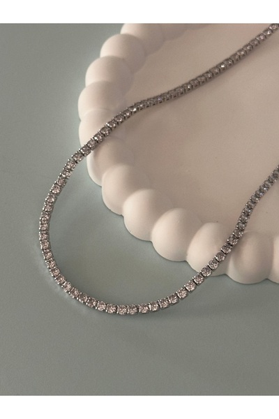 ADORN JEWELRY Özel Seri Döküm Model Mini Su Yolu Silver Kolye