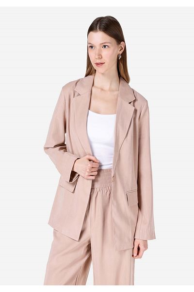 Colin's Regular Fit Buttoned Lined Women's Pink Jacket
