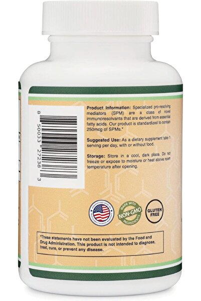 Double Wood Supplements SPM Max 120 Softgels, 500mg (Standardized Active SPMs, Third Party Tested) by Double Wood