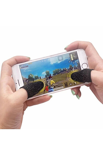 HAMŞO Tek Pubg Parmaklık Eldiven Oyuncu Eldiveni Siyah