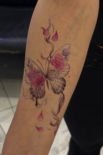 TAKIŞTIR Geçici Kelebek Figürlü Büyük Boy Dövme Tattoo