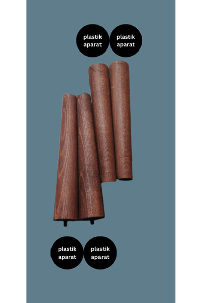 20 cm 4lük meşe konik ayak