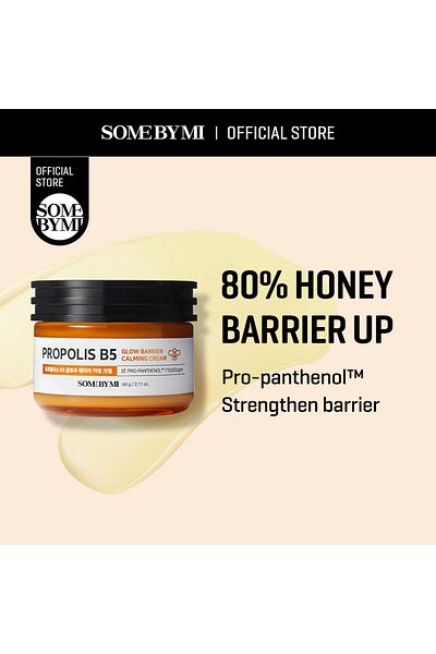 Some By Mi Propolis B5 Glow Barrier Calming Cream - 2.02Oz, 60ml - Korean Skincare