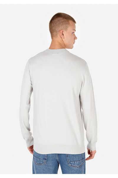 Colin's Regular Fit Round Neck Jacquard Men's Gray Sweater