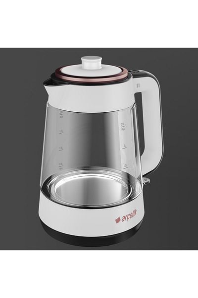 Arçelik Resi̇tal Led Lighted Glass Kettle Tea Maker Water Heater
