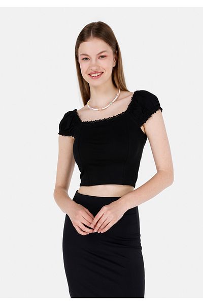 Colin's Black Women's T-Shirt Sleeve