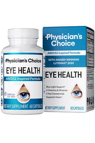 Physician's Choice Areds 2 Eye Vitamins - Lutein, Zeaxanthin, Bilberry - Eye Strain & Vision Support