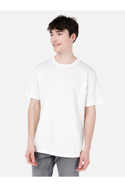 Colin's White Crew Neck Short Sleeve Men's T-Shirt - Regular Fit