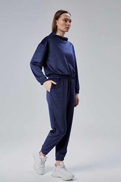 M MOONCOVER Mooncover Жіночий оксамитовий комплект для щоденного носіння – синій