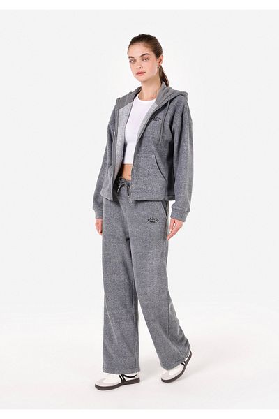 Colin's Pantaloni de sport gri pentru femei cu talie medie, cu ajustare normală