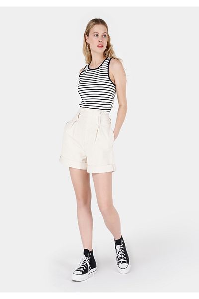 Colin's White Fit Green Orange Times Scar Women Jeans Y Shorts