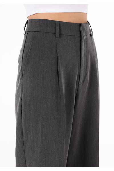 Colin's Regular Fit High Waist Wide Leg Women's Gray Trousers Cl 1070178