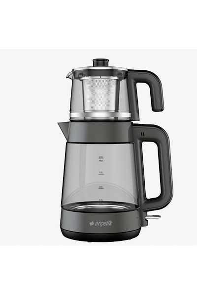 Arçelik Resi̇tal Led Lighted Glass Kettle Tea Maker Water Heater