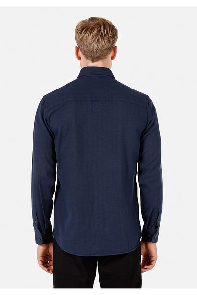Colin's Cămașă Regular Fit Gât Solid Cămașă cu mânecă lungă pentru bărbați bleumarin Cl 1070811
