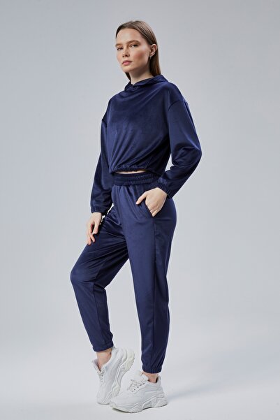 M MOONCOVER Mooncover Жіночий оксамитовий комплект для щоденного носіння – синій