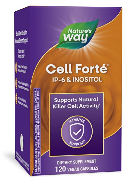 Nature's Way Cell Forté IP-6 & Inositol, Supports Immune & NK Cell Activity*, Vegan, 120 Capsules