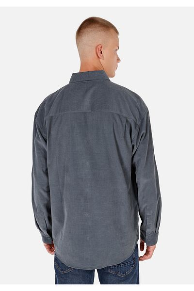 Colin's Cămașă Comfort Fit Gât simplu Cămașă verde cu mânecă lungă pentru bărbați Cl 1070057