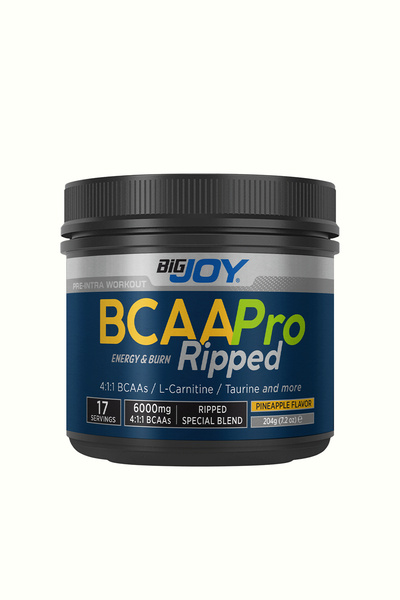Bigjoy Sports Bcaapro Ripped 204g 17 Servis Ananas Aroma MİX FORMULA(Bcaa L-c...