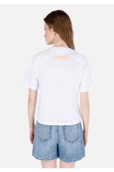 Colin's Tricou alb de damă cu mânecă scurtă