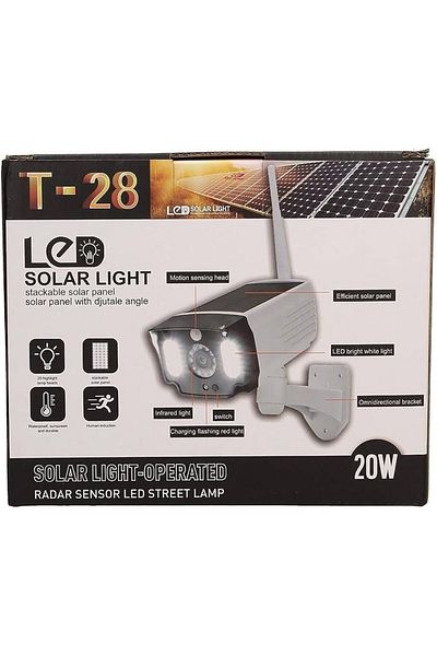 Generic Solar Powered Fake Security Camera Wall Light