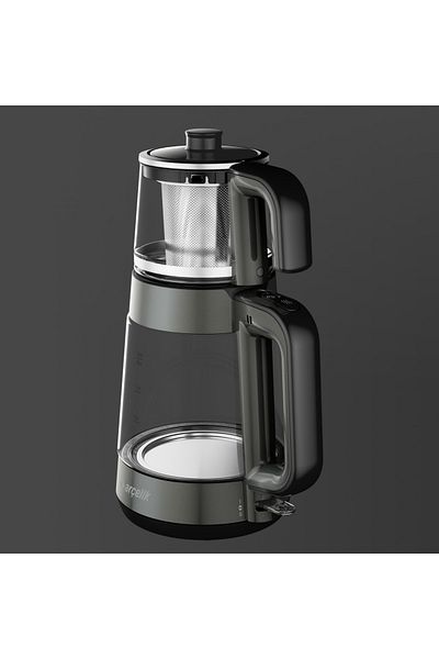 Arçelik Resi̇tal Led Lighted Glass Kettle Tea Maker Water Heater