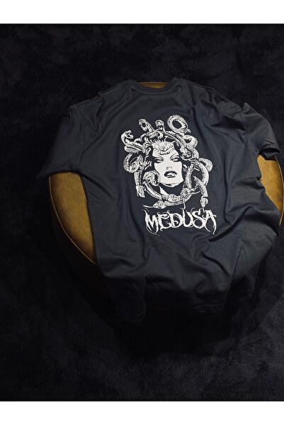 Spark Collection Λευκό μπλουζάκι Medusa 100% βαμβακερό με λεπτομέρεια με σκίσιμο