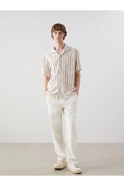 LC Waikiki Ανδρικό παντελόνι XSIDE Beige Baggy Fit