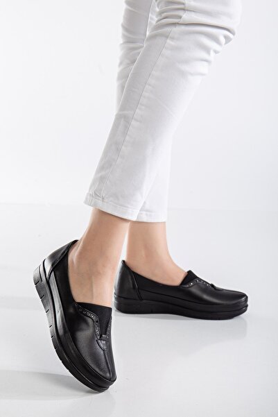 By Yağlıoğlu 92102 Ορθοπεδικά γυναικεία δερμάτινα παπούτσια είναι κατάλληλα γ...