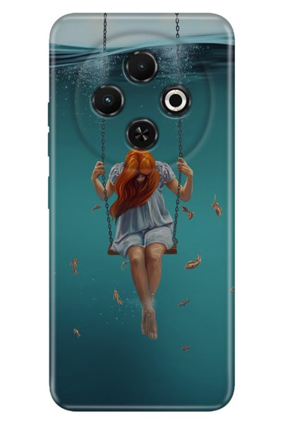 TECNO حافظة Spark 30C مقاس 6.67 بوصة لحماية كاميرا Tecno من السيليكون المطبوع...