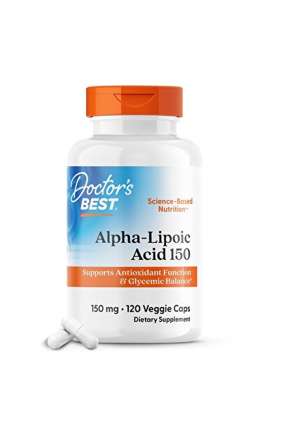 Doctor's Best حمض ألفا ليبويك 150 مجم، يدعم عملية التمثيل الغذائي للجلوكوز ومضادات الأكسدة، نباتي، 120 كبسولة