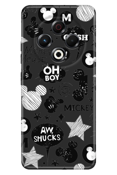 TECNO Spark 30 KL6 Kılıf Kamera Koruma Silikon Baskılı Mickey