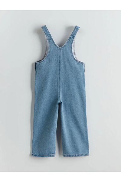 LC Waikiki Salopetă LCW Kids Indigo pentru fete cu decolteu în V T T