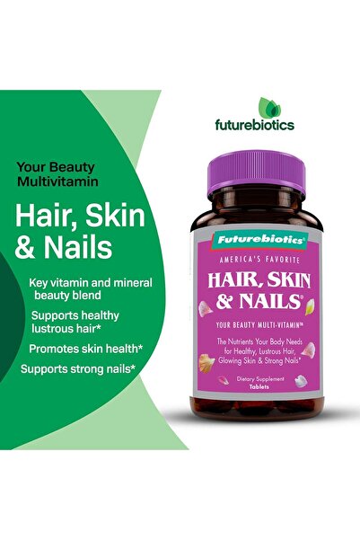 Futurebiotics Hair, Skin, & Nails Beauty Multivitamin, 135 Tablets