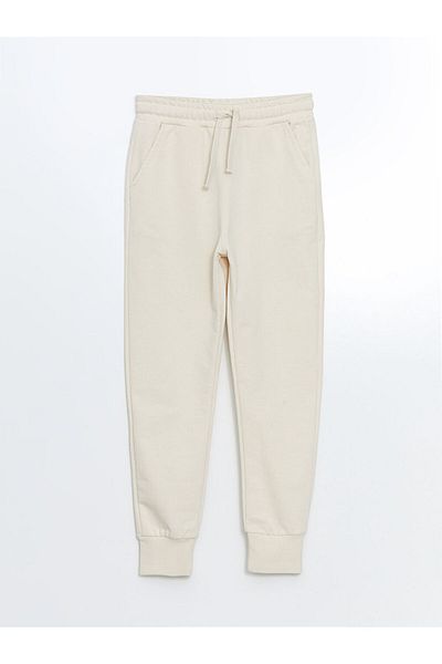 LC Waikiki Light Beige Elastic Waist Boys Jogger Sweatpants