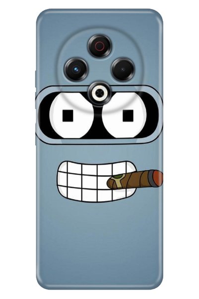 TECNO Spark 30 KL6 Kılıf Desenli TPU Silikon Robot Smoke