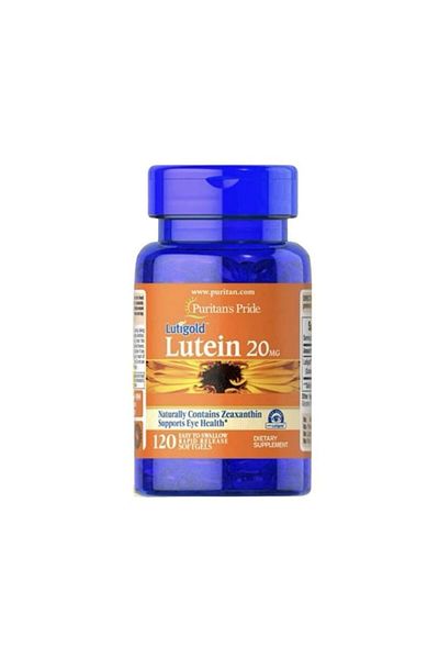 Puritan's Pride Lutein 20 mg with Zeaxanthin Softgels, Supports Eye Health, 120 Count