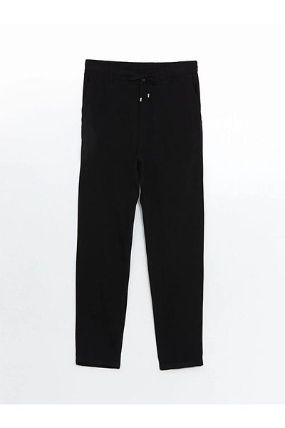 LC Waikiki Ανδρικό παντελόνι LCW Vision Black Standard Mold