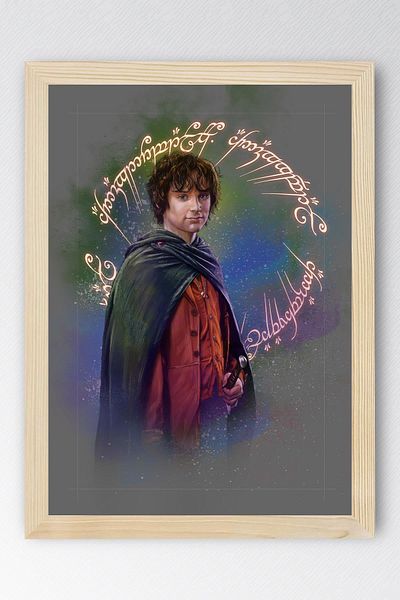 Saturn Lord of the Rings Frodo Baggins Framed Picture - Movie Poster Art Print