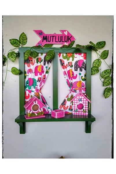 Home Balkon duvar dekoru için yaprak yeşili, el boyaması dekoratif ahşap perd...