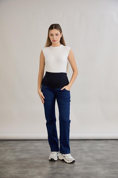 LİYACA Blugi de maternitate din Lycra